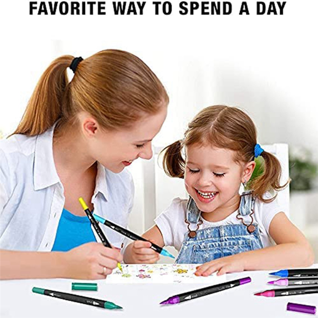 Colouring Pens 72 Colours Dual Brush Pens Felt Tip Pens Art Markers Drawing, Painting, Calligraphy, Colouring Books