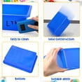 thumbnail image 2 of 10 Pcs Flat Storage Organizer Tray Bin Letter Size Paper Tray for Classroom Plastic Stackable File Organizer for School Office Teacher Book Organization（ Blue, 13.78 x 9.84 x 3.15 Inch）, 2 of 13
