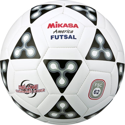 Mikasa Futsal Soccer Ball, Size 4, Black, White and Gray