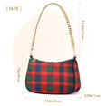 thumbnail image 3 of FORMRS Womens Shoulder Bag with Chain Strap Clutch Purse Cute Tote Handbag, Red and Blue Pattern, 3 of 7