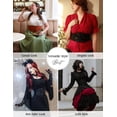 thumbnail image 3 of Pidzorl Women's Renaissance-Inspired Corset Belt, Elastic Wide Waist Belt for Dresses and Outfits, 3 of 7