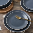 thumbnail image 4 of Stone Lain Lauren 32-Piece Dinnerware Set Stoneware, Charcoal, 4 of 6