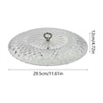 thumbnail image 3 of huayou Clear Vertical Strip Bird Feeder Rain Cover, Wide Dome Wind Shield, Decoration, for Outdoor Hanging Bird Feeder, 9.84x4.72 inch, 3 of 6