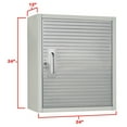thumbnail image 3 of Seville Classics UltraHD Heavy-Duty Lockable Wall Storage Cabinet with Stainless Steel Doors, 3 of 6