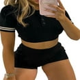 thumbnail image 5 of Short de Sécurité pour Femmes Couleur Unie Tricoté Côtelé Taille Haute, 5 of 5