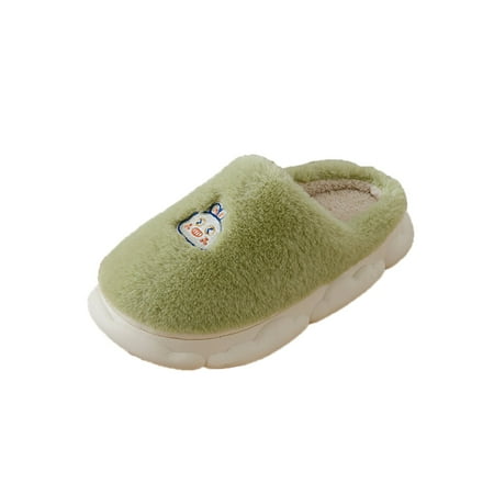 

nsendm Electric Slippers for Women Women Slippers Autumn And Winter Fashion And Womens Slipper Booties Indoor Shoes Green 8