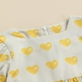 thumbnail image 4 of AMERTEER Bébé Fille Été Romper Manches Courtes Coeur Saint Valentin Romper Tenue Rouge 18-24 Mois, 4 of 8