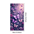 thumbnail image 3 of LUUFILx Butterfly Rose Floral Backdrop Banner Purple Pink Photography Background Party Decorations Birthday Wedding Event Decor Photo Studio Props, 3 of 7
