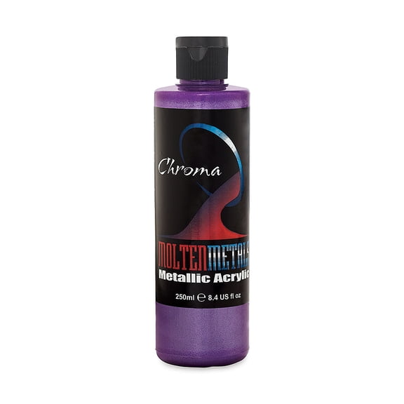Chroma Molten Metals Acrylic - Plum Purple, 8.4 oz