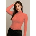 thumbnail image 1 of Blusa de encaje de manga larga Naranja Mediana, 1 of 2