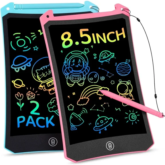 2 Pack Lcd Writing Tablet Doodle Board Tablet With Colorful Screen Magic Board T