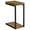Antique Nutmeg, Black, variant on Beck Engineered Wood C-Shape Sofa Side Table Cement