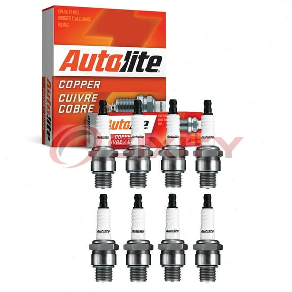 8 pc Autolite 2872 Copper Core Spark Plugs for 6002 702 833 AVKOD V40FFK Ignition Wire Secondary