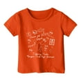 thumbnail image 4 of LUOGENLI T-Shirt pour Filles T-Shirt Décontracté pour Enfants Mode de Remise des Diplômes Imprimé Col Rond Manches Courtes T-Shirt (3 13 Ans) Maxi Chemises pour Filles Enseignante Orange 6-7 Ans, 4 of 4