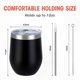 thumbnail image 2 of Insulated Stainless Steel Wine Tumblers with Lids - Reusable & Durable 2-Pack Set, 2 of 5