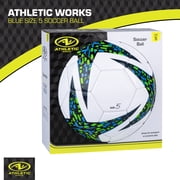 Athletic Works Size 5 Soccer Ball, Blue