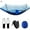 Blue, variant on Cheers.US 1 Set Hammock Eco-friendly Breathable Polyester High Density Hammock Mosquito Net for Forest Outdoor Camping