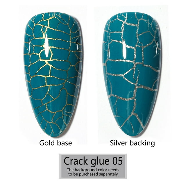 Fiudx Esmalte de Uñas Color Tortuga Agrietado, Color a Juego, Personalidad y Atractivo, 15 Ml