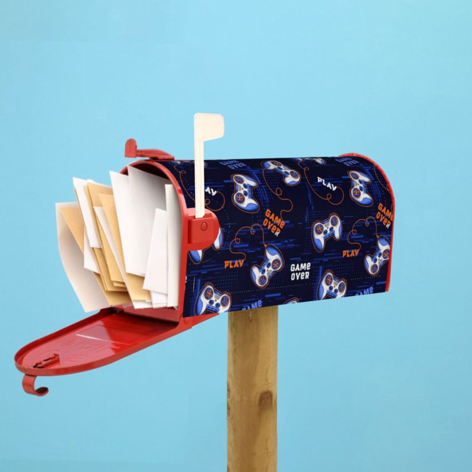 Kdxio Magnetic Mailbox Cover 25.5x21 in Mailbox Cover Outdoor Decoration Holiday Mailbox Covers for Home Garden Yard-25.5x21 in