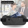 thumbnail image 4 of Paquete De Cintura Bolsa Fanny Pack Pouch Multifuncional Money Phone Bag Monedero de seguridad (gris oscuro) Likrtyny  Para Estrenar, 4 of 8
