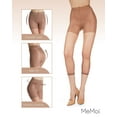 thumbnail image 6 of Women's MeMoi MM-226 Shaper Sheer Footless Capri Tights (Honey L), 6 of 8