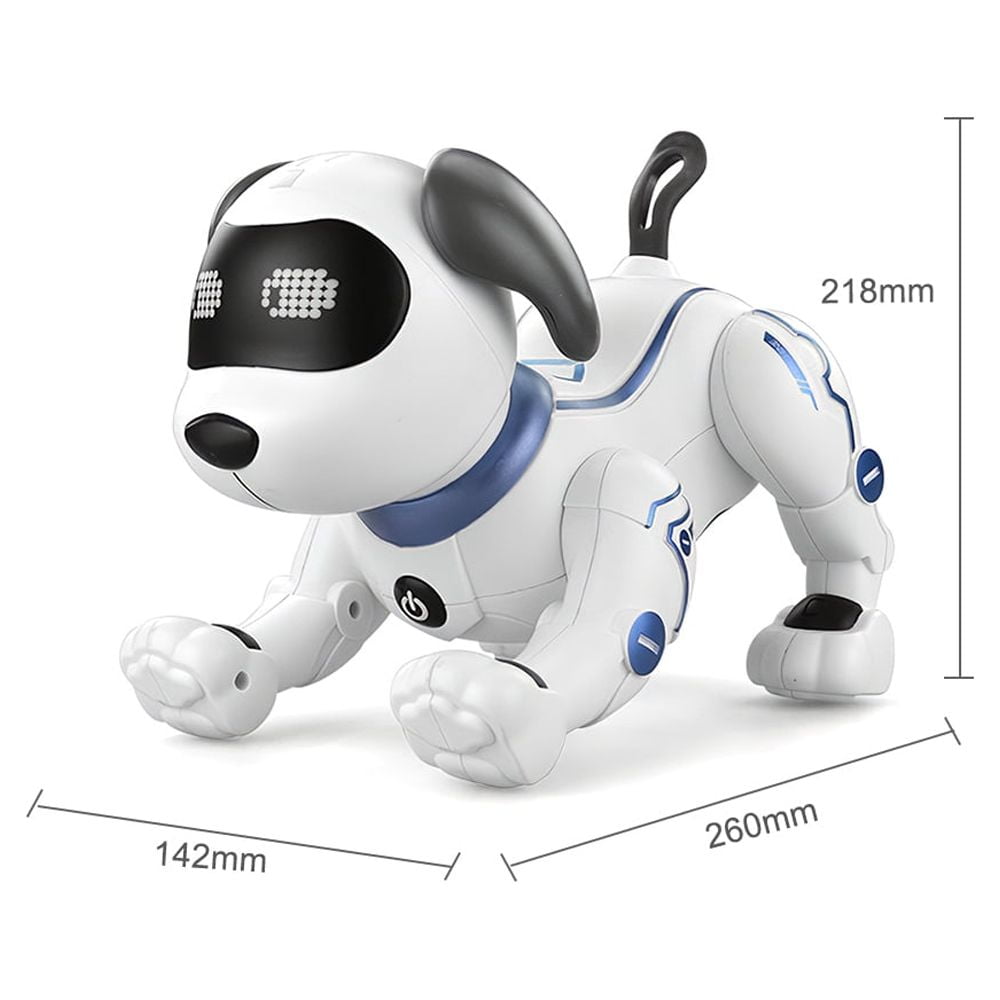 LE NENG TOYS K16A Electronic Pets Robot Dog Stunt Dog Voice Command Programmable Touch-Sense Music Song Toy for Birthday Christmas Gift