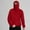 Red, variant on Men's Balaclava Hoodie Winter Half Zipper Hooded Sweatshirt with Pocket Wind Resistant Athletic Coat
