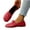 Red, variant on SYMOID Womens Beige Pu Loafers - Round Toe Low Heel Bow Detail Comfortable Flat Shoes for Daily Casual Office Campus Dating,Size 37