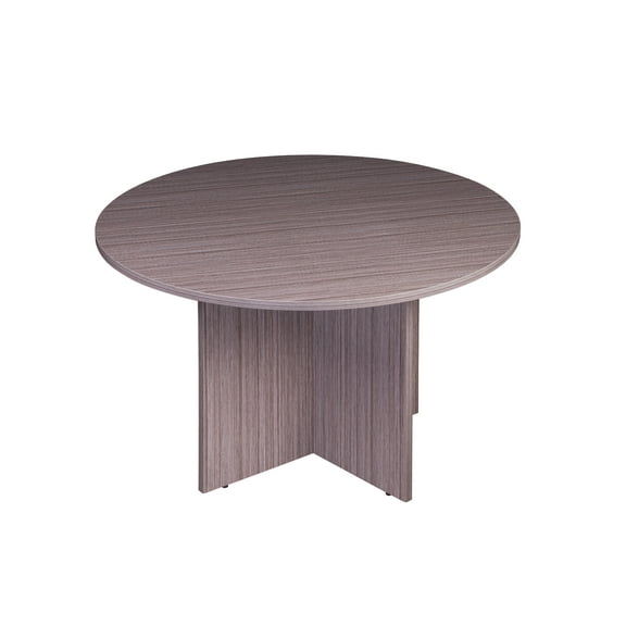 Boss Office Products Driftwood 42 inch Round Table