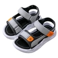 thumbnail image 5 of Ymyiu Toddler Sandals Boys Toddler Buckle Sandals Open Toe Water Sandal with Adjustable Back Strap for Boys Girls Size 9.5(Grey, Toddler 9.5), 5 of 6