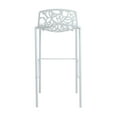 thumbnail image 4 of LeisureMod Devon Mid-Century Modern Aluminum Bar Stool with Powder Coated Frame and Footrest, 4 of 12