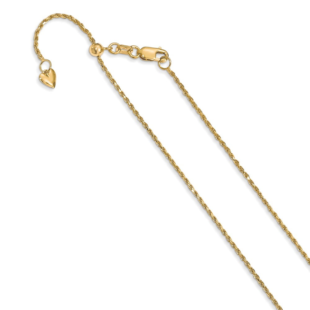 Leslie's Real 10kt Yellow Gold 1.5mm Diamond-Cut Lightweight Rope Chain; 24 inch Leslie's Real 10kt Yellow Gold 1.5mm Diamond-Cut Lightweight Rope Chain; 24 inch