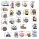thumbnail image 3 of 50pcs Travel City Landscape Cartoon Graffiti Sticker Suitcase Waterproof Sticker, 3 of 4