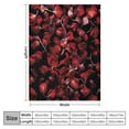thumbnail image 4 of ARISTURING Red Rose Blanket Romantic Vintage Burgundy Petal Flower Super Soft Bedding Throw Blanket Flannel Blankets Couch Sofa Warm Lightweight for Boys Girls, 4 of 6