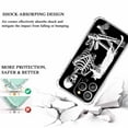 thumbnail image 3 of Skull and Cat Case for iPhone 14 Pro,Aesthetic Art Design Pattern Soft Full TPU Bumper Cover, 3 of 5