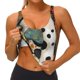thumbnail image 3 of Balery Abstract Dalmatian Art Sujetadores deportivos con espalda cruzada para mujer, acolchados, sin costuras, de alto impacto, ideales para yoga, gimnasio, entrenamiento y fitness.-Large, 3 of 8