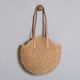 thumbnail image 1 of Bolsos de playa para dama de verano, bolso de hombro tejido a mano hueco, moda para viajes (caqui), 1 of 8