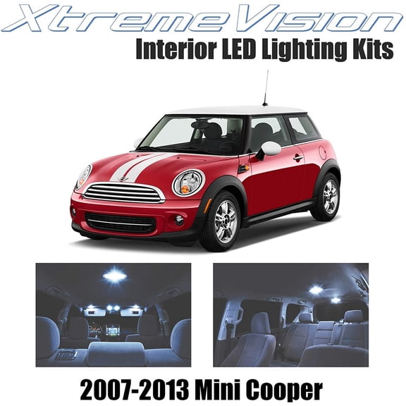 Xtremevision Interior LED for Mini Cooper 2007-2013 8 Pieces Cool White Interior LED Kit Installation Tool