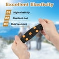 thumbnail image 4 of Uxcell Non-Slip Spikes Ice Grippers Traction Cleats with 5 Steel Studs Cleats Snow Shoe Spikes Grip Black, 4 of 7