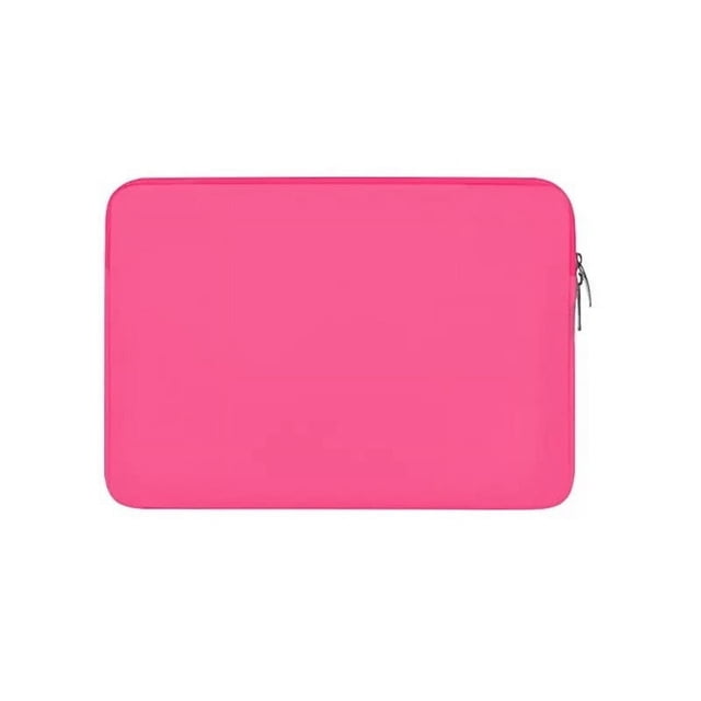 YOPTOP 14-Inch Laptop Sleeve Protective Case Soft Lining Padded Zipper Cover Carrying Bag Compatible with Most Laptops Keeps Your Laptop Safe from Scratches and Damage(Gray),hotpink