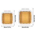 thumbnail image 3 of 100pcs Air Fryer Paper Liner Non-stick Disposable Water Proof Square Baking Paper For Air Fryer, 3 of 5