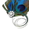 thumbnail image 3 of Fascinator 1920s Feathers Clip Headband Evening Dress Headdress, 3 of 5