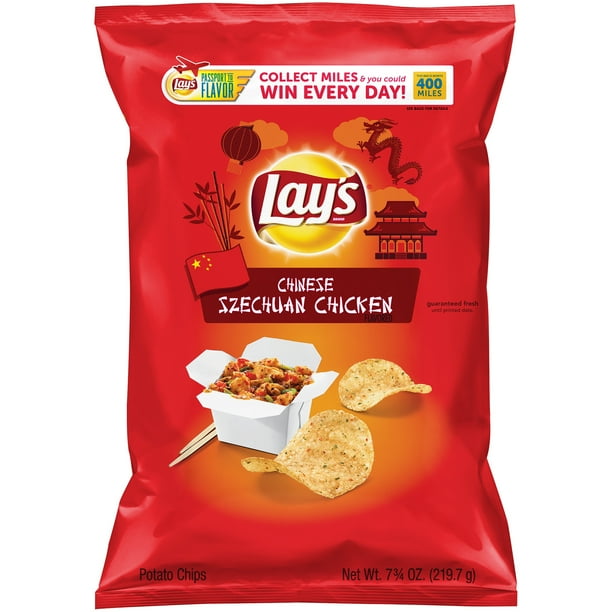 Lay's Chinese Szechuan Chicken Flavored Potato Chips, 7.75 Oz