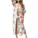 thumbnail image 1 of Mujer Moda Casual Erógeno Verano Manga Corta Estampado Gran Tamaño Protector Solar Playa Vacaciones Largo Gasa Cárdigan Blusa Odeerbi ODB-6, 1 of 8