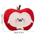 thumbnail image 3 of Cute Apple Leopard Seal Plush Pillow Green Cushion For S & Teens Home Decor, Bedroom Living Room Decorative Throw Pillow Stuffed Animal Plushie Soft Comfortable Decorative, 3 of 7