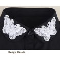 thumbnail image 4 of LoudSung Detachable Half Shirt Blouse Fake Collar Embroidered Butterfly Decorative Dickey False Collar Elegant Design for Women Girls, 4 of 9