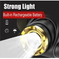 thumbnail image 2 of Linterna frontal LED recargable de 990000 lm, con zoom, 2 of 5