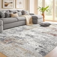 thumbnail image 2 of Living Room Area Rugs - x Abstract Large Soft Indoor Washable Rug Neutral Modern Low Pile Carpet for Bedroom Dining Room Farmhouse Home Office -, 2 of 9