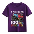 thumbnail image 7 of Gaexia 100 Days of Shirts 10-12 Casual Summer Tops Short Sleeve T Shirt Top Kids Baggy Back To Outfits Graduation Summer Blouse for Girls, 7 of 7