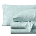 thumbnail image 2 of Great Bay Home Winter Floral Flannel Sheet Set - 100% Turkish Cotton - Double Brushed - Queen, Paisley, 2 of 6